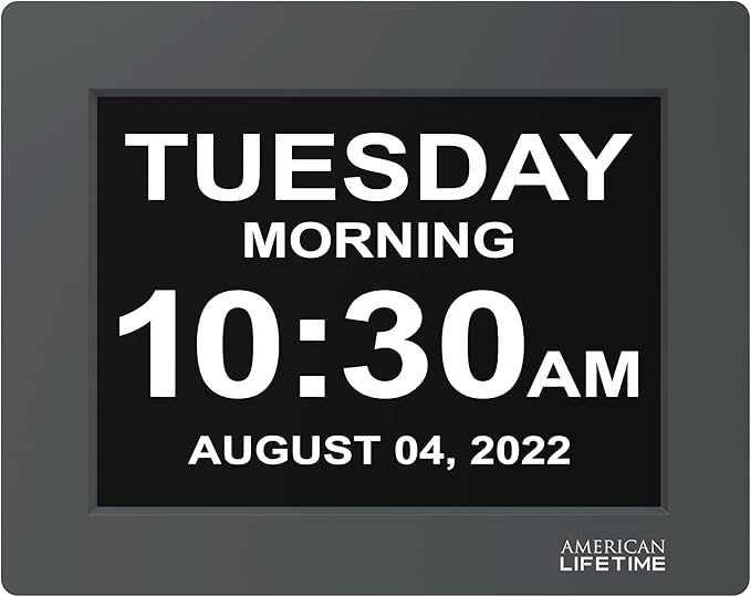 American Lifetime 【New 2024】 Dementia Clock Large Digital Clock - Image 2