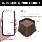 MXMZHXU Bed Risers 2 inch, 3 inch, 4 inch, 6 inch or 8 inch Heavy Duty - Image 2