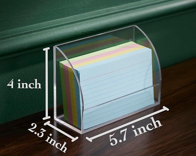 SEVENY 2 PACKS 3x5 Acrylic Index Card Holder Business Card Display Stand - Image 3