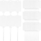 LeonBach 100 PCS Plastic Shipping Tags, 1.46" x 2.48", Waterproof Labels by LeonBach