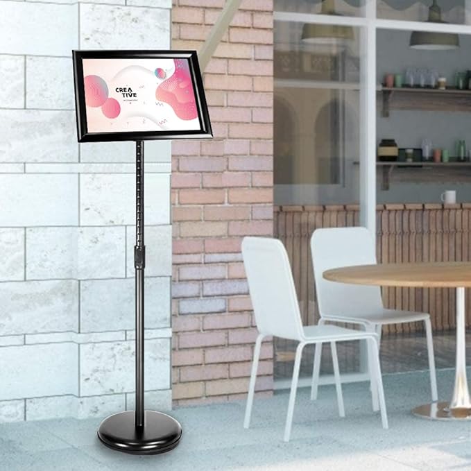 SENZHIYI Adjustable Poster Stand Holder 11x17 Inch, 360 Degree Rotation - Image 7