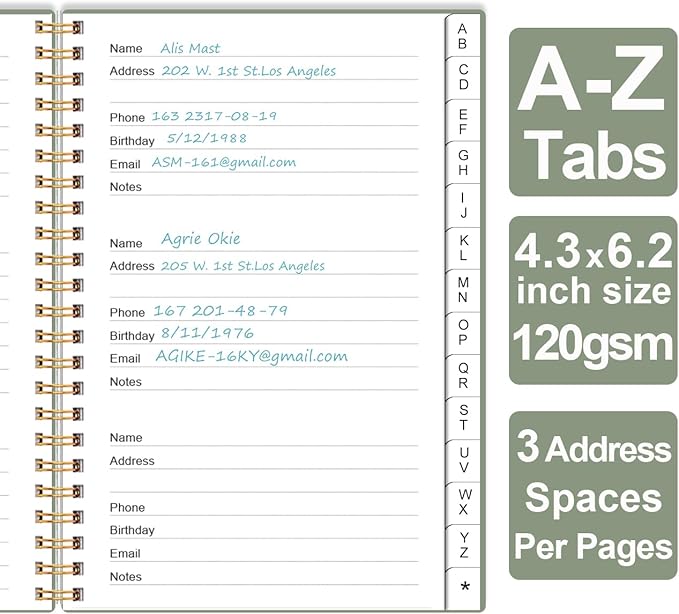 Address Book with Alphabetical Tabs - Image 3