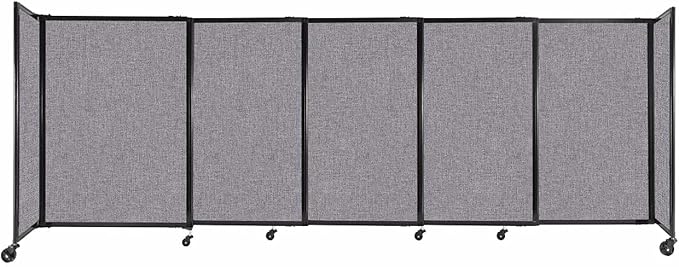 Versare Straightwall Sliding Portable Wall Partition | Freestanding Office by VERSARE