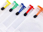 Oaimyy-18 Pcs-3"x 5"-Plastic Mesh Zipper Pouch Document Folders Bag Zipper Zip - Image 6