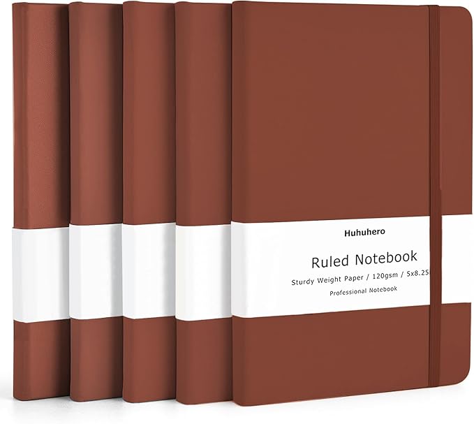 Huhuhero Notebooks Journal, Ruled Notebook, Premium Thick Paper Lined Journal by Huhuhero
