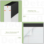 White Legal Pads 8.5 x 11 Narrow Ruled, 24 Pack Notepads College Ruled Pads of - Image 5