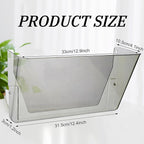 Colarr 8 Pcs Wall File Holder Organizer Plastic Wall Mount Mail Organizer - Image 2