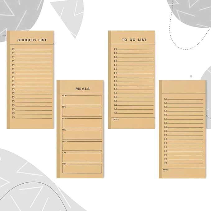 Utron 6 Pack Vintage Magnetic Notepads - Image 3