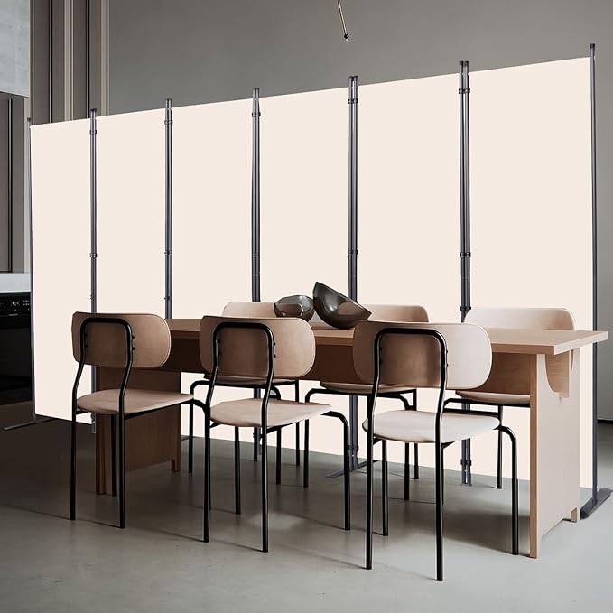CHOSENM Room Divider, 6 Panel Folding Privacy Screens - Image 7