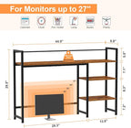 Snughome Desk Shelf, 44.9" Large Desktop Organizer Shelf, Desk Hutch - Image 3