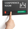 Conference Room Door Signs for Office, Meeting In Progress Door Sign, In Use by Abudada