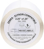 HOUSELABELS 2.25" x 1.25" Address Labels on 1" Core in Polypropylene Compatible - Image 2