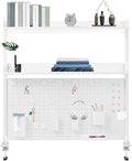 Dlinanta Clamp-On Pegboard Desk Organizer, 2-Tier Clamp On Desk Shelf by Unknown