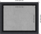 Amanti Art Black Framed Magnetic Board 19x23 Small Vision Board - Image 3