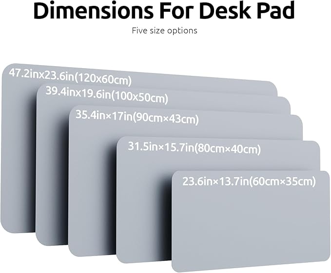 YSAGi Leather Desk Pad Protector, Office Desk Mat, Large Mouse Pad, Non-Slip PU - Image 8