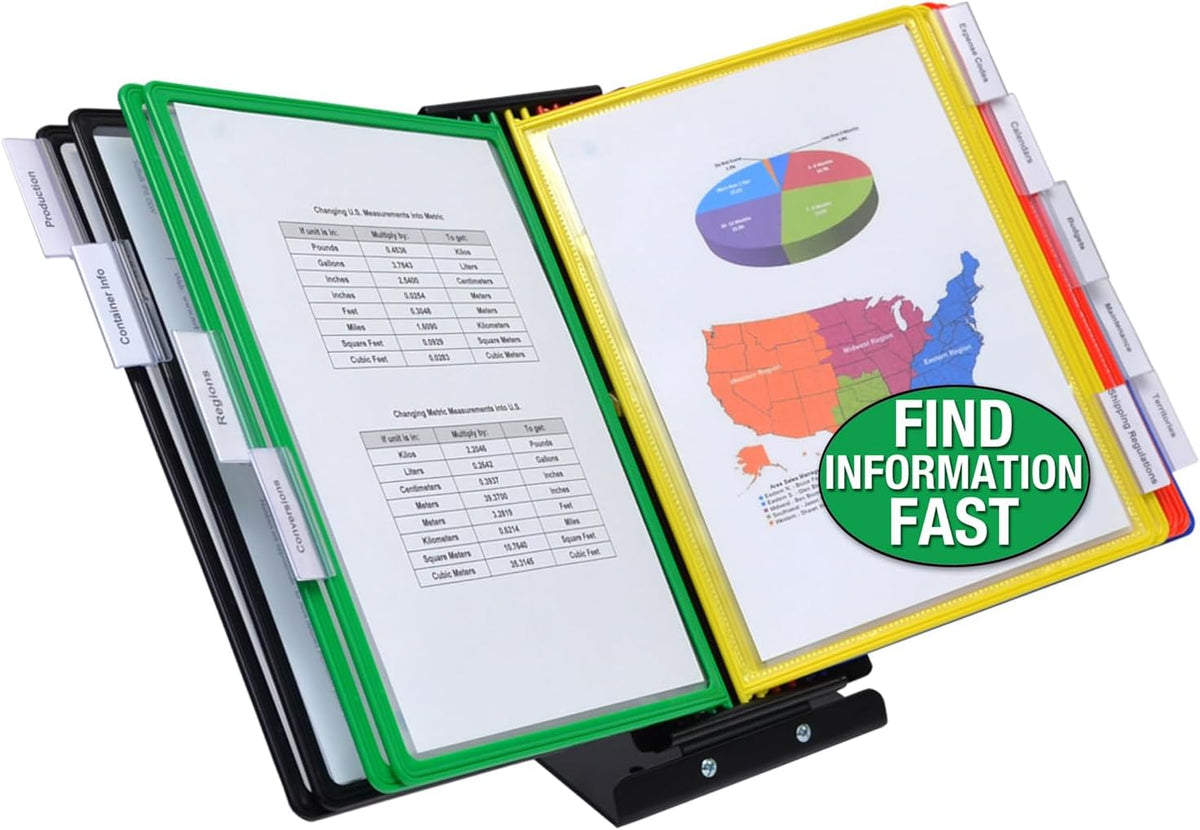ultimate office switchfile 10-pocket reference display organizer color, main product view
