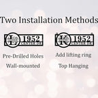 Custom Address Numbers for House, Personalized Hanging Metal Address Signs for - Image 2