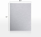 LUXPaper 8.5" x 11" Paper | Letter Size | Silver Metallic | 80lb. Text | 50 Qty - Image 2