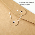 10pcs A4 Kraft Paper Envelopes Portfolio Foolscap File Folders Document Folder - Image 5