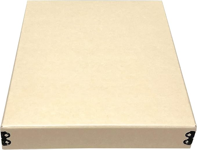 Lineco Museum Storage Box Tan, Archival Boxboard, Drop-Front Design by Lineco