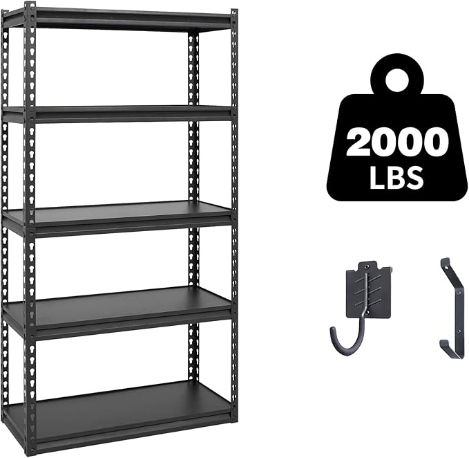 Shuntong The Atlas 30" W Laminated Heavy Duty Metal Shelving Unit 2000 Lbs by Shuntong