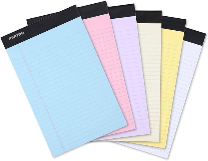 Mintra Office Legal Pads, 5in x 8in, Narrow Ruled)) by Mintra
