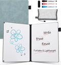 AGM Portable White Board Dry Erase Notebook, 8.4" x 6" Double Sided Folding by AGM