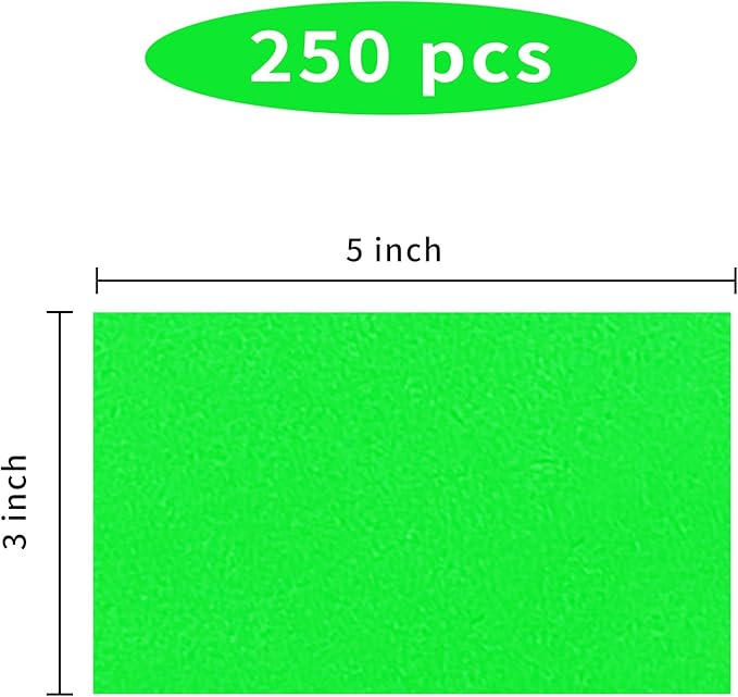 STARLIBOO 3"X5" Rectangle Color Coding Labels, Removable Square Label Inventory - Image 2