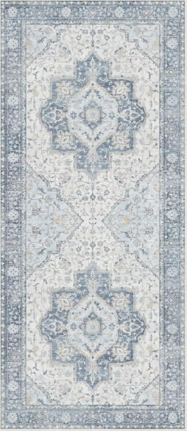 GENIMO Runner Rug 2'6"x8 Machine Washable Non Slip Vintage Hallway Runner Rug - Image 8