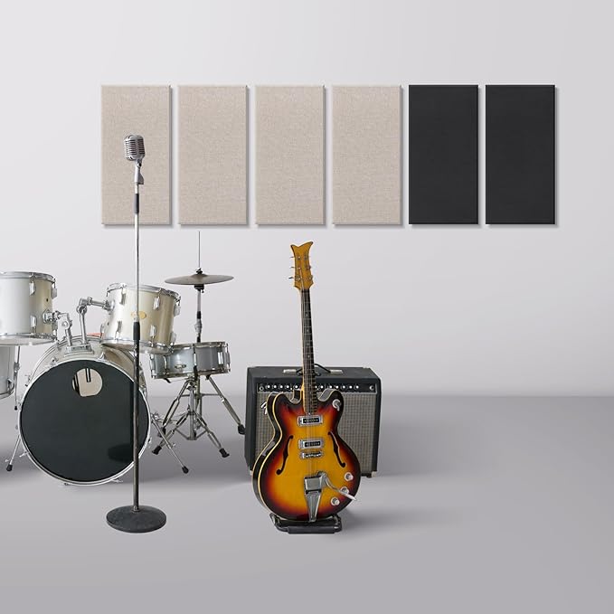UMIACOUSTICS 4 PCS Acoustic Panels, 2“ Thick 23.6" x 11.8" Fiberglass Sound - Image 4