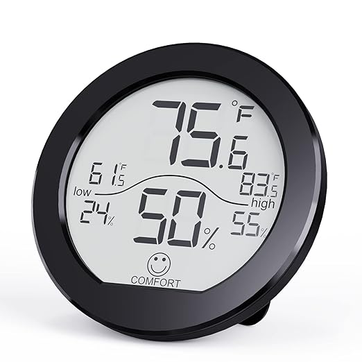 SECRUI Hygrometer Thermometer for Room Temperature Humidity Meter Indoor by SECRUI