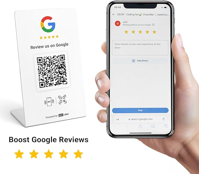 HotLabel Review Stand 1-Pack + Bonus Review Tap Card 1-Pack + - Image 2