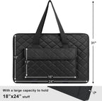 jjring 18x24 quilting canvas art portfolio case bag shown in use