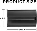 Set of 5 –Sturdy & Elegant Black Aluminum Wall Mount Name Plate Holder - Image 4