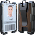 LIUGX Walnut Wood Card Holder/Badge Holder/Portable Wallet by LIUGX