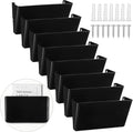 Colarr 8 Pcs Wall File Holder Organizer Plastic Wall Mount Mail Organizer