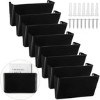 Colarr 8 Pcs Wall File Holder Organizer Plastic Wall Mount Mail Organizer