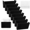 Colarr 8 Pcs Wall File Holder Organizer Plastic Wall Mount Mail Organizer by Colarr