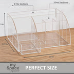 My Space Organizers Clear Acrylic Desk Oganizer, 9 Compartments, Office - Image 4