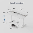 Klicelor 48 Inch Electric Standing Desk - Image 3