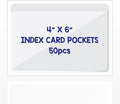 Clear Adhesive 4" x 6" Index Card Pockets by IMAGAME