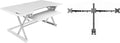 Rocelco 46" Large Height Adjustable Standing Desk Converter