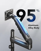 HUANUO Single Monitor Arm for 13-32 inch Screens, Holds 19.8lb, Adjustable - Image 3
