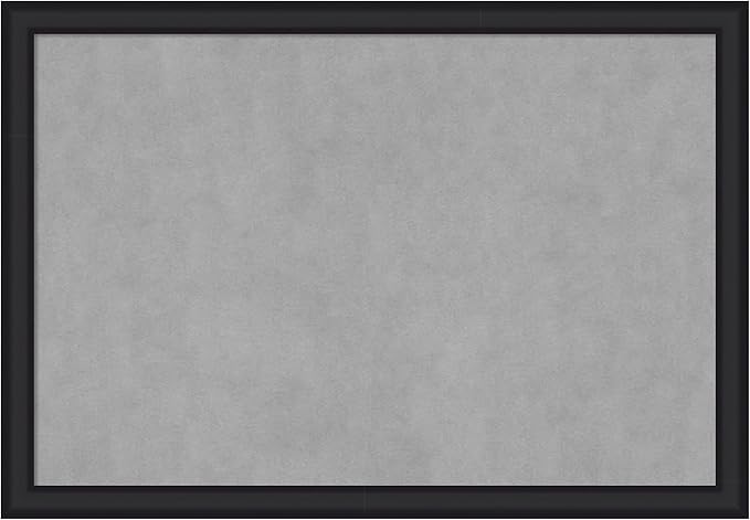 Amanti Art Black Framed Magnetic Board 27x39 Large Vision Board by AmantiArt