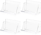 4 Pack 3x5 Index Card Display Holder Acrylic Cards Holder Stand Acrylic - Image 2