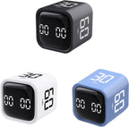 Productivity Timer Flip Gravity Sensor Cube Timer Countdown & Countup, Mute &