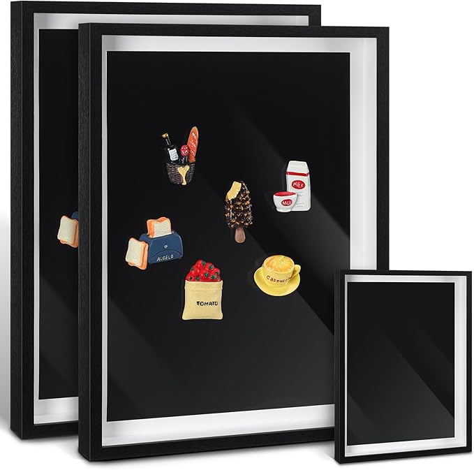 Vicenpal 2 Pcs Large Magnetic Board 16" x 12" Magnet Display Board Removable by Vicenpal