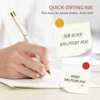 Linbsunne Ballpoint Pens Black Ink Pen 1.0mm Medium Point - Image 4