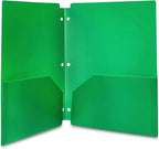Amazon Basics Plastic 3 Hole Punch Folders - Image 3