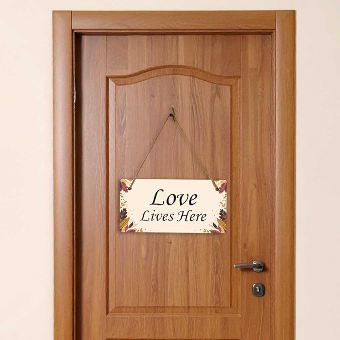 Signs ByLITA Autumn Leaves Personalized Hanging Wall or Door Sign | Custom - Image 5